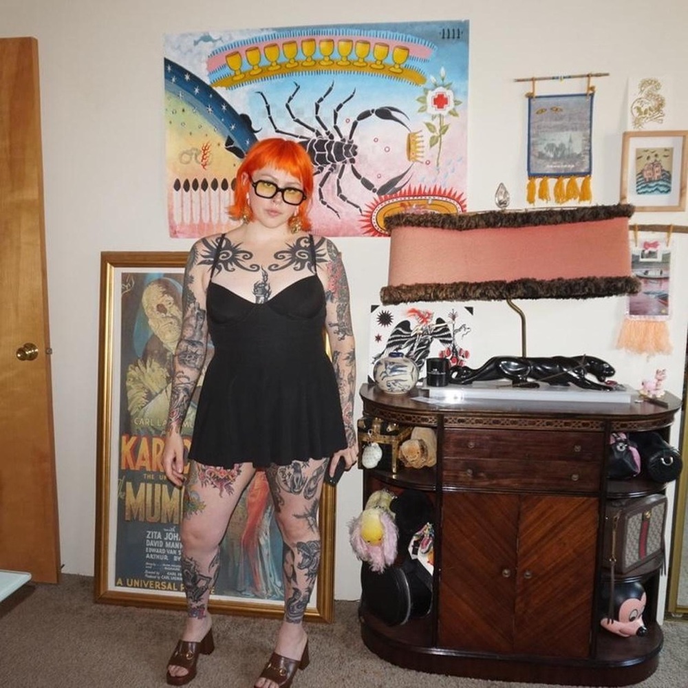Vintage 90s norma kamali swim dress
